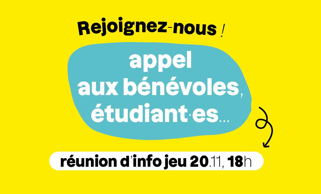 appel aux bénévoles