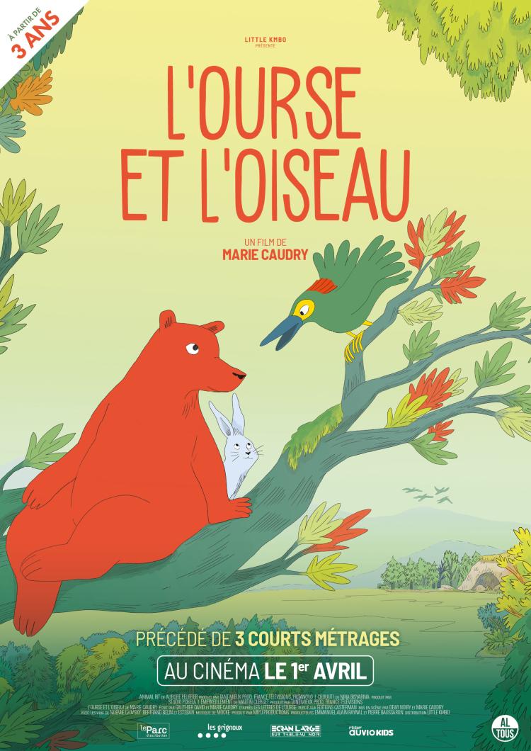 affiche l'ourse et l'oiseau 